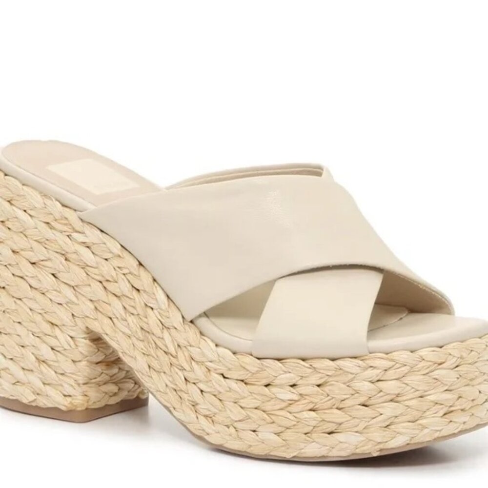 Dolce Vita Eliana Platform Sandal — Ivory — Size 7.5 (Never Worn)